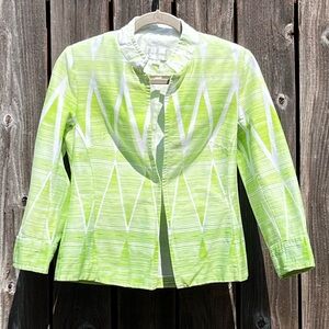 Erin London lime green blazer size small